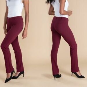BETABRAND Mauve Stretchy Pull On Knit Pants
